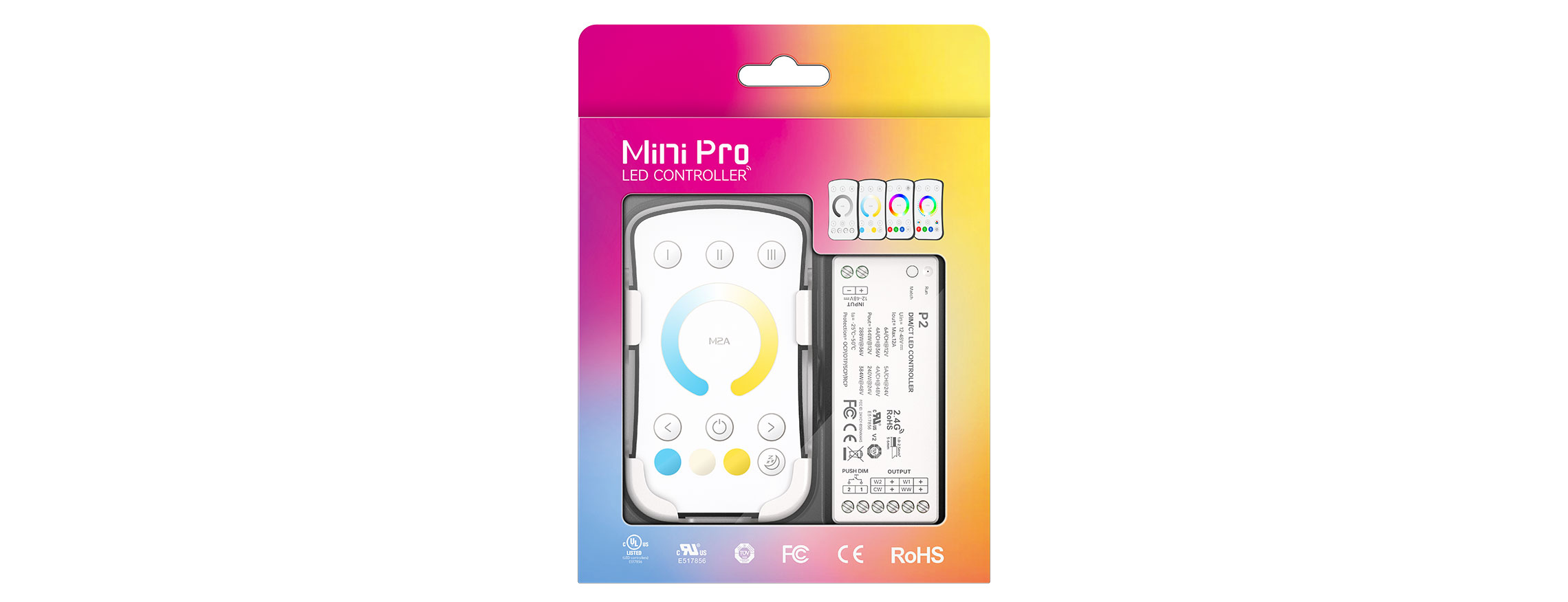 CT RF 2.4G Wireless LED controller M2A+P2(Single-zone)