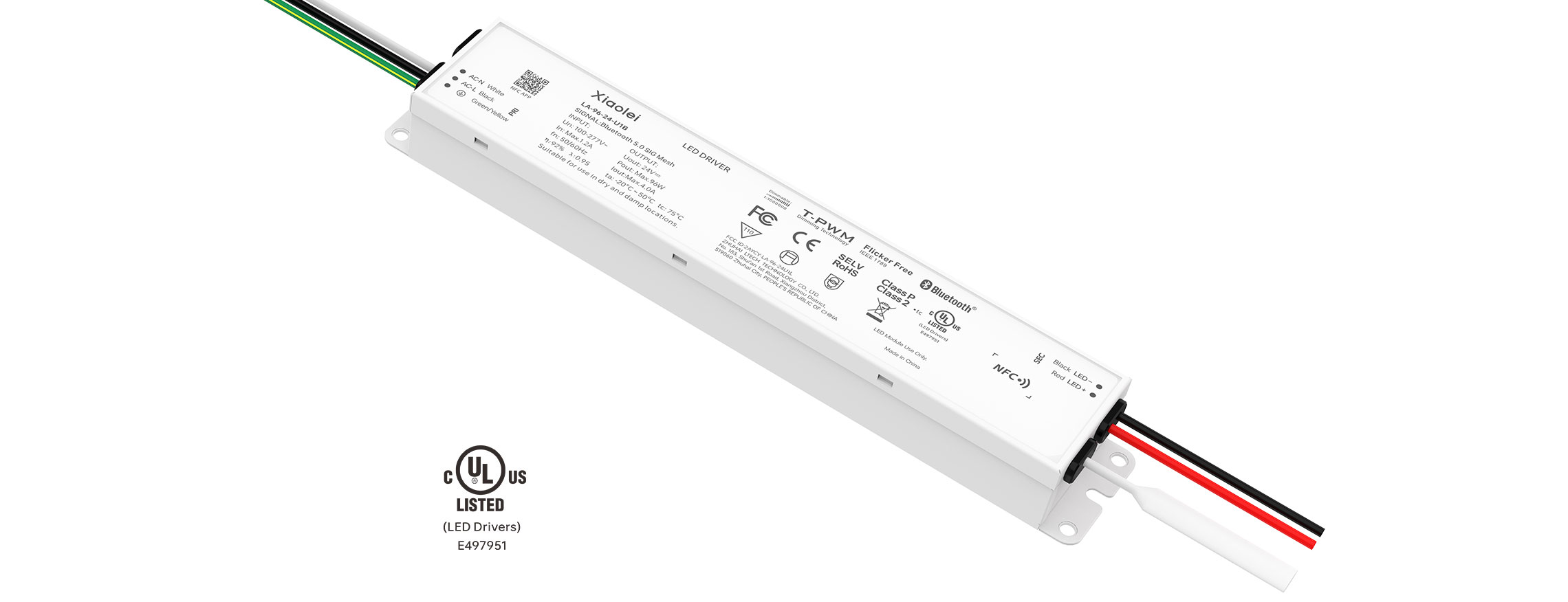 96W 24V UL Certification NFC CV Bluetooth LED driver LA-96-24-U1B