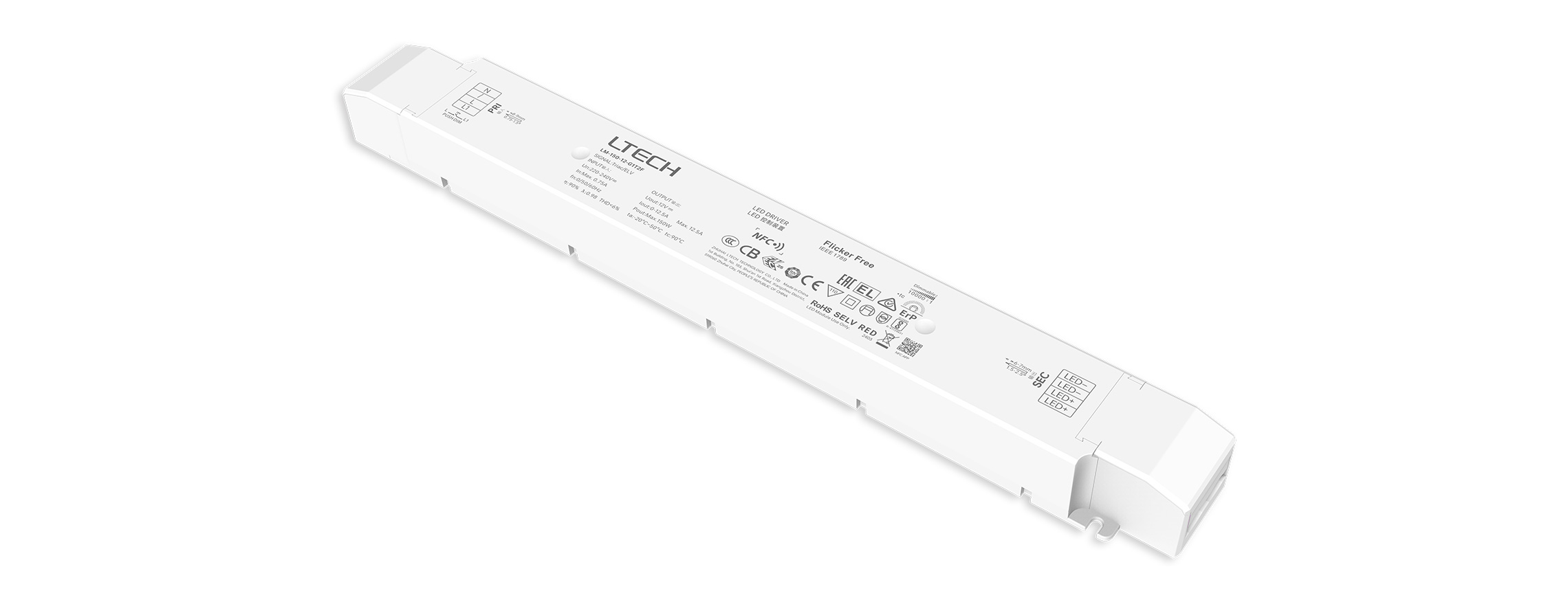 150W 12V NFC CV Triac LED Driver LM-150-12-G1T2F